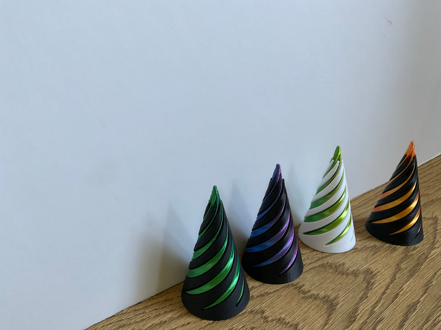 Spiral Cone Fidget Toy: Metallic Swirl Sensory Desk Decor