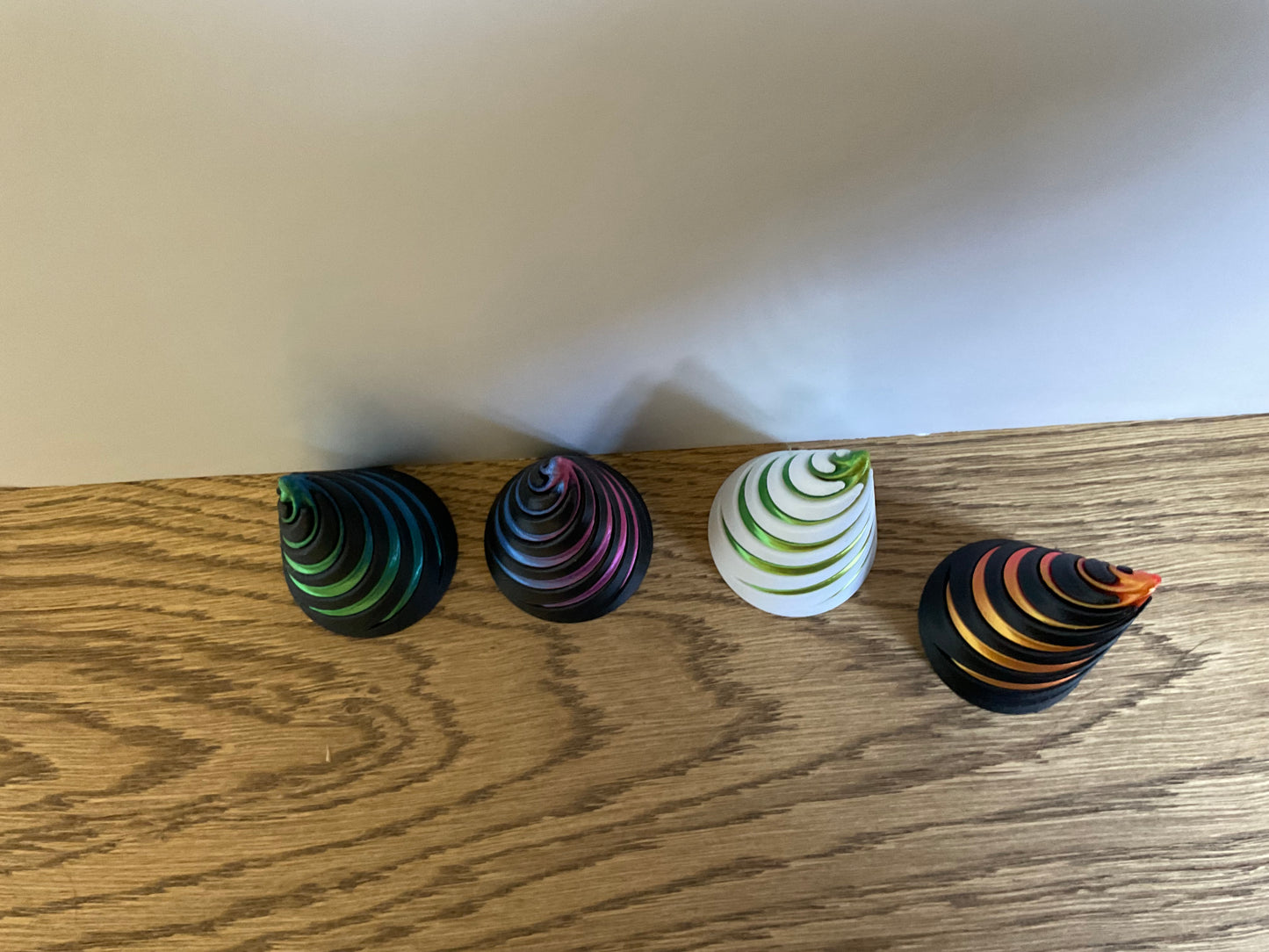 Spiral Cone Fidget Toy: Metallic Swirl Sensory Desk Decor