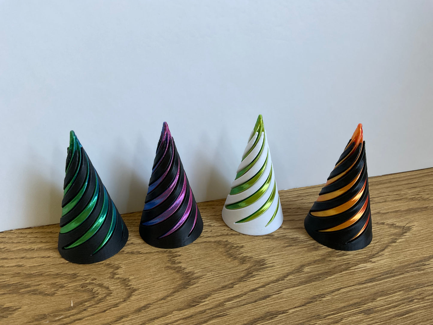 Spiral Cone Fidget Toy: Metallic Swirl Sensory Desk Decor