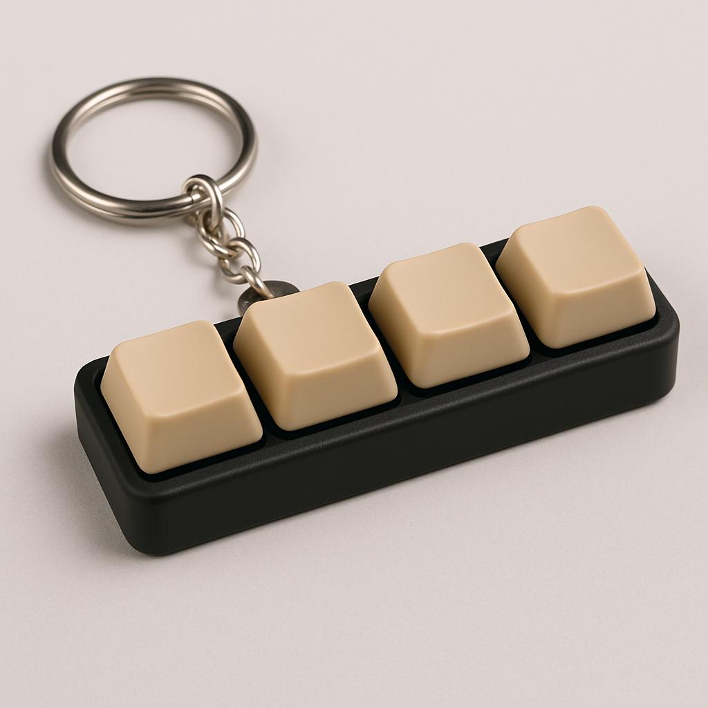 Keyboard keychain clicker