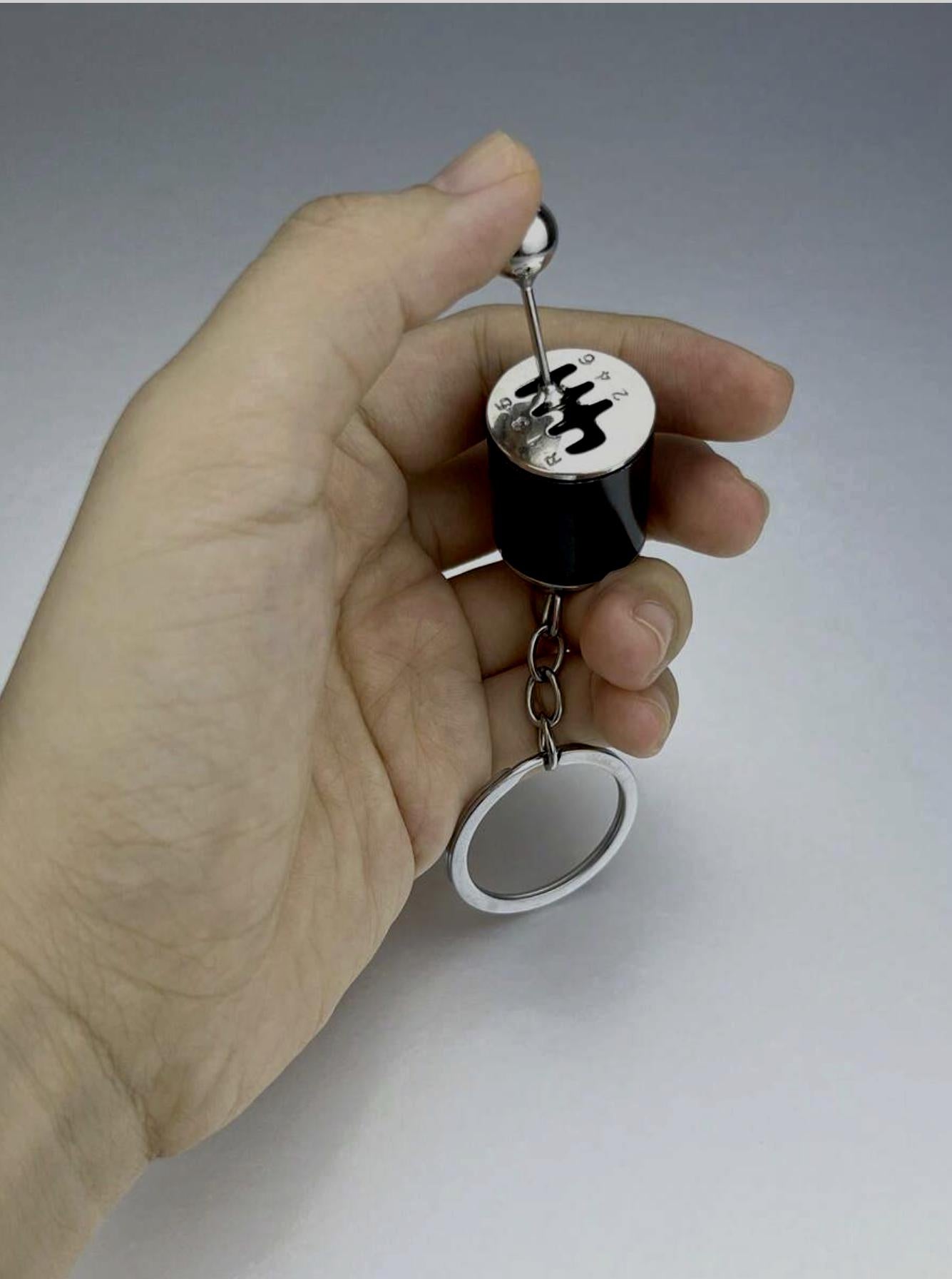 Gear shift stick keychain