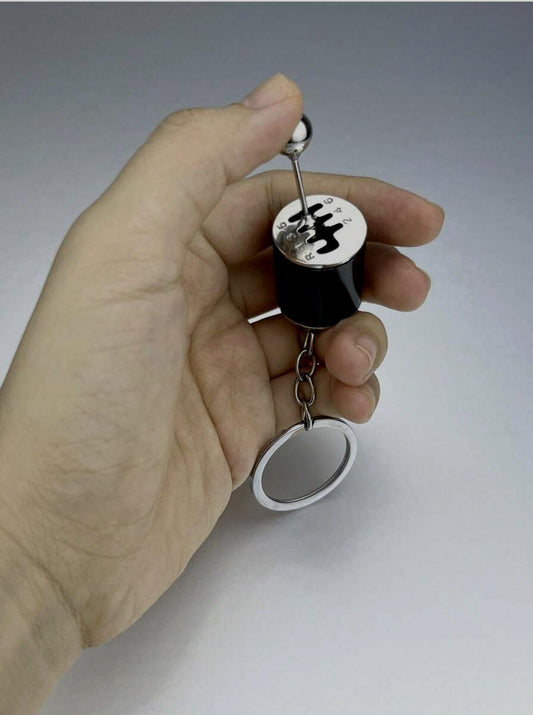 Gear shift stick keychain